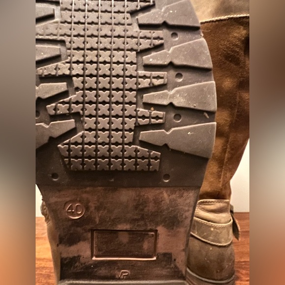 Leather Knee High Riding Style Boots - Picture 6 of 6